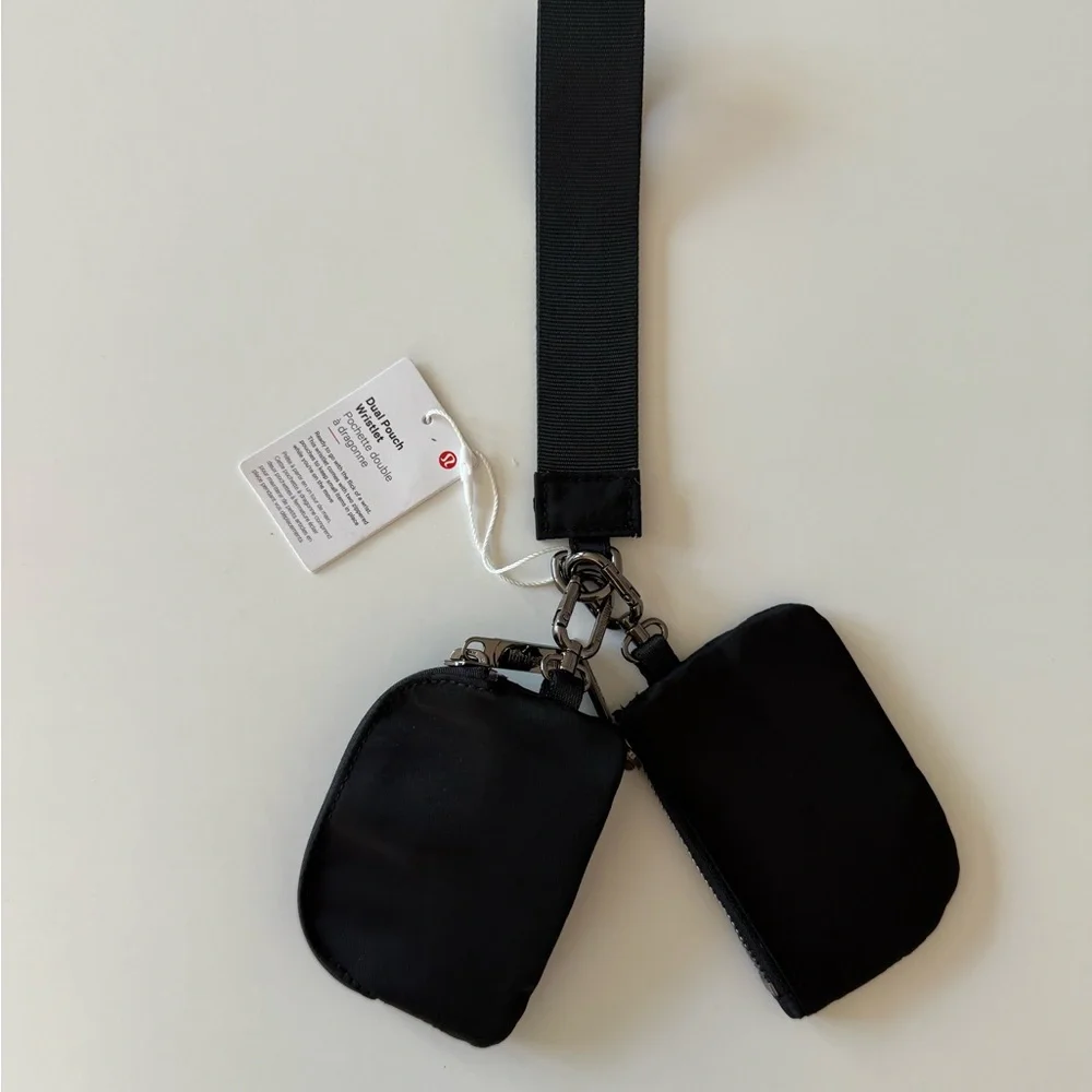 Lululemon Black Dual Pouch Wristlet - Picture 4 of 4